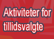 Grafik med teksten - aktiviteter for tillidsvalgte